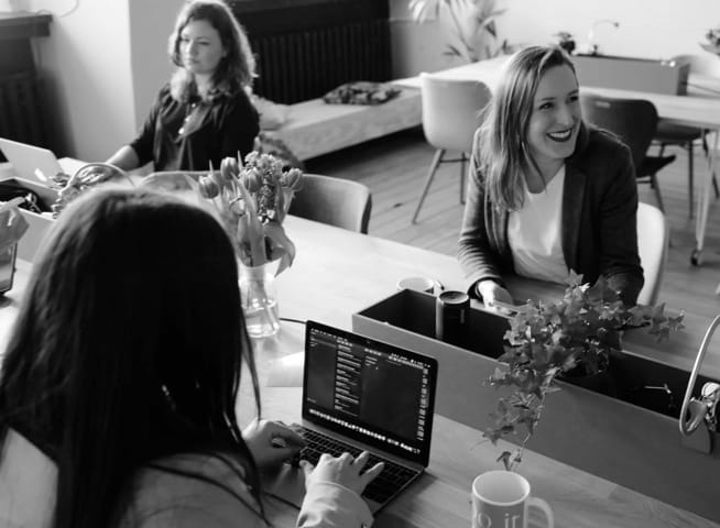 Women working in office.